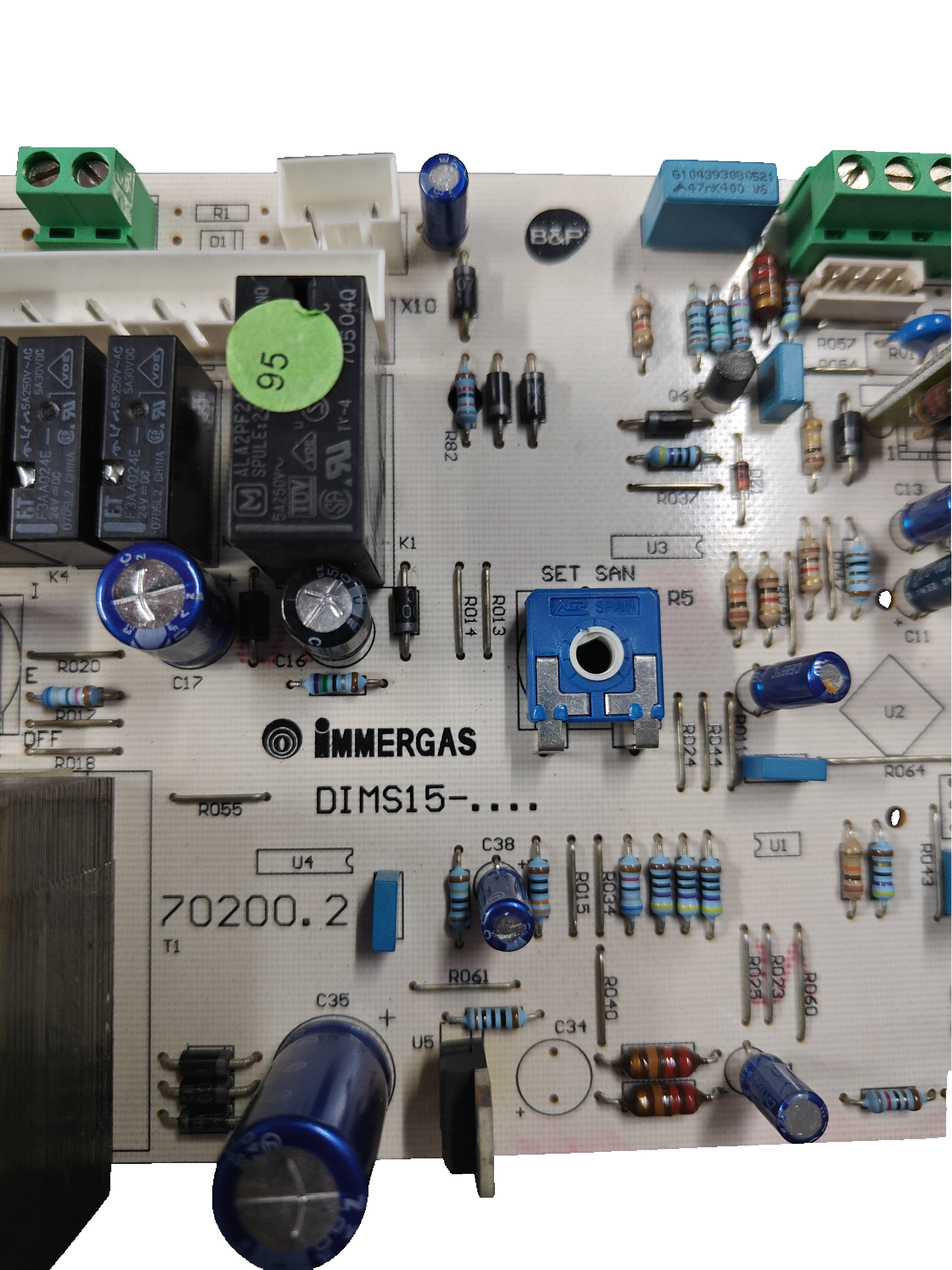 Placa electrónica B&P DIMS15-IM01 · Immergas 1031751 · para Eolo Mini 24 KW: vista 3