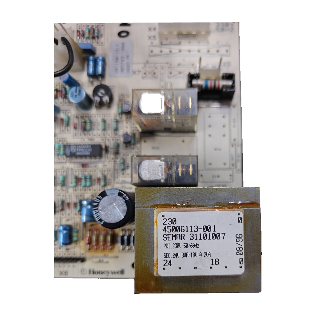 Placa electrónica Honeywell W4115B-1317 · PCB 45005977-001 para Ferroli Master atmosférica: vista 2