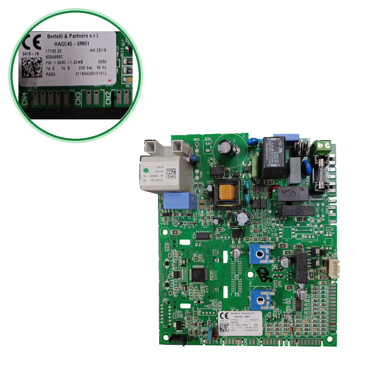Placa electrónica Bertelli & Partners s.r.l. HAGC45-SM01