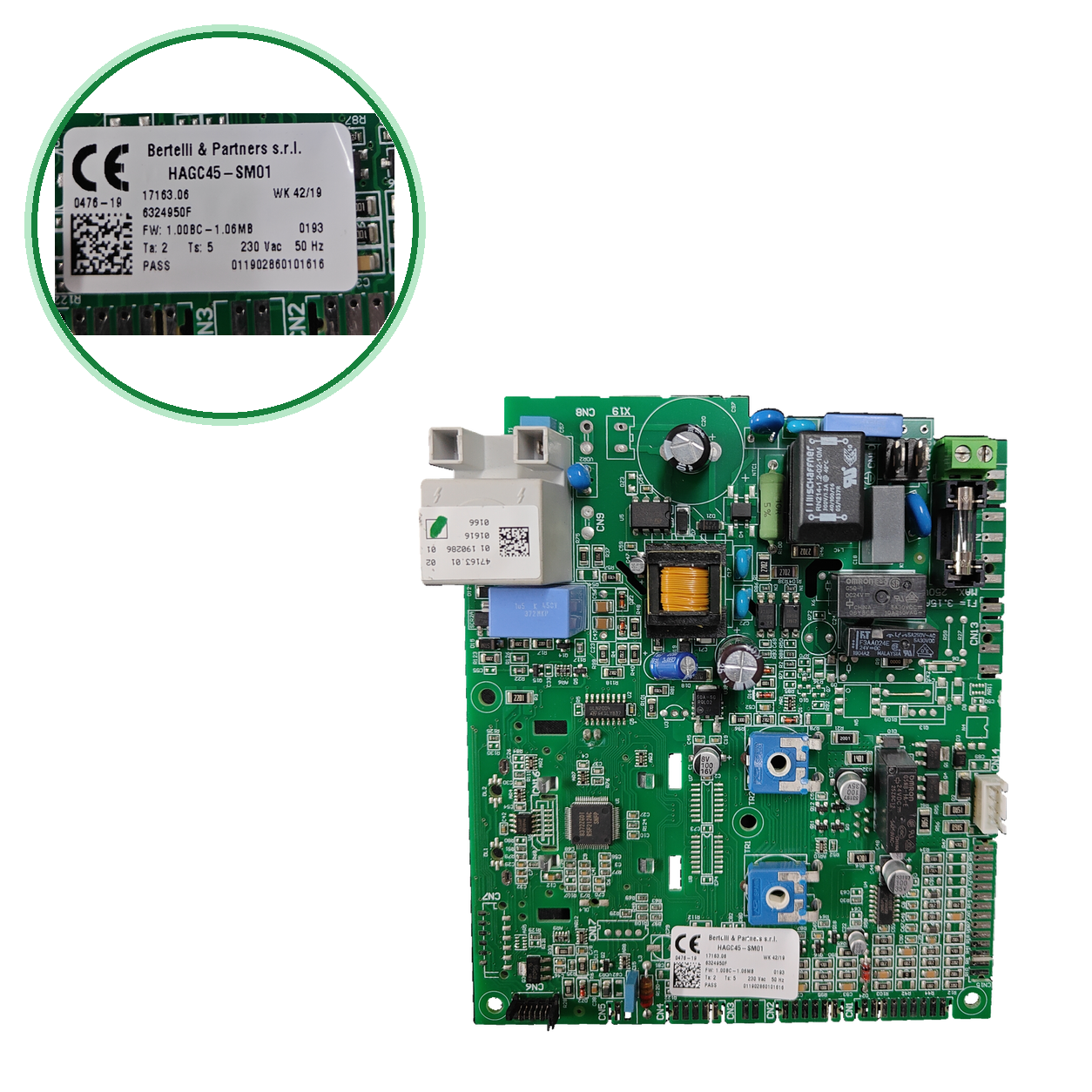 Placa electrónica Bertelli & Partners s.r.l. HAGC45-SM01