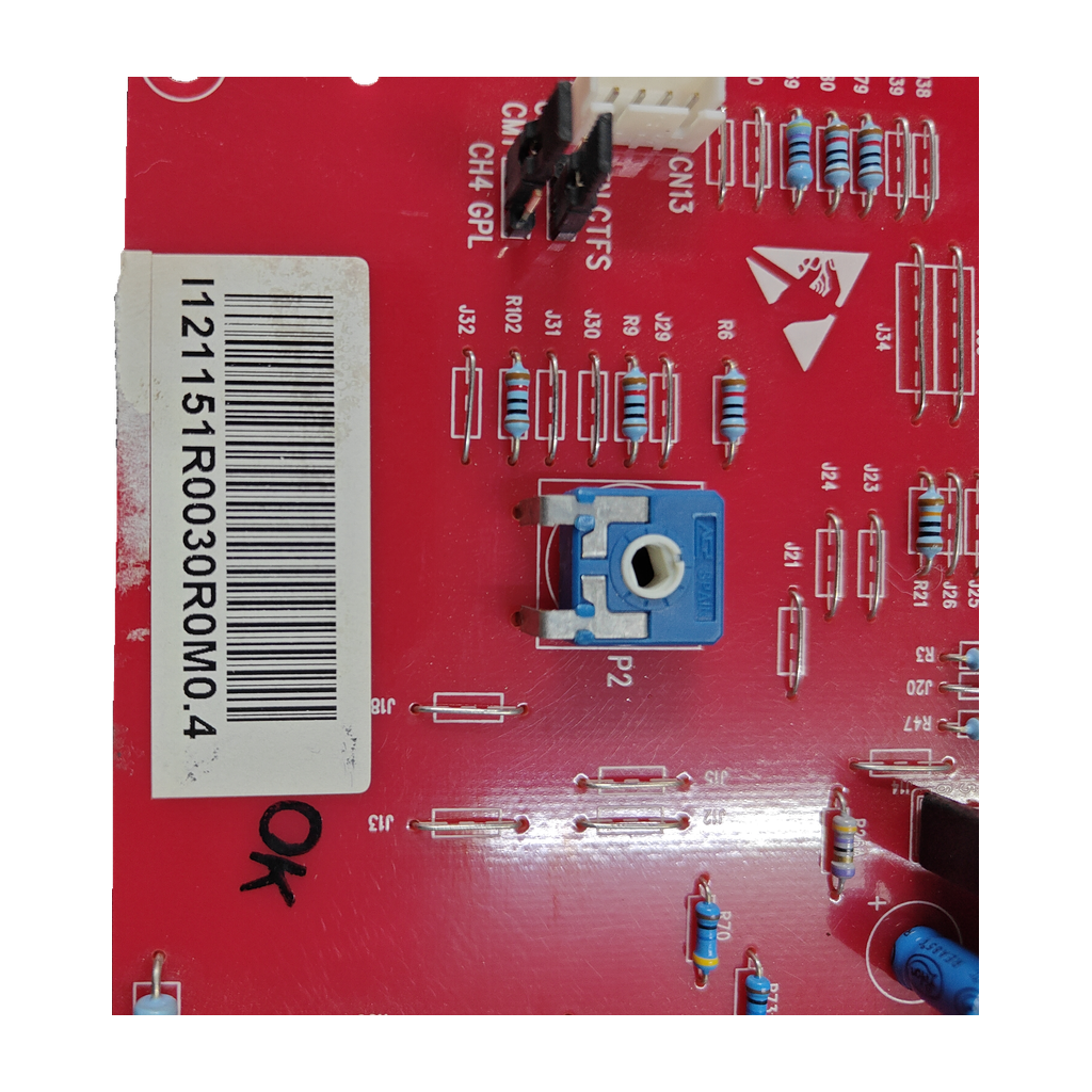 Placa electrónica Gruppo Giordano FON99 R.0 M.0.4 · 48300020 para Fondital Panarea Compact: Vista de componente
