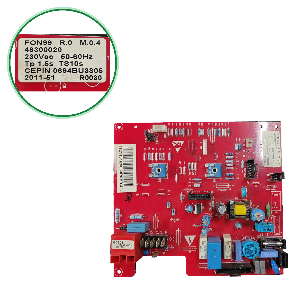 Placa electrónica Gruppo Giordano FON99 R.0 M.0.4