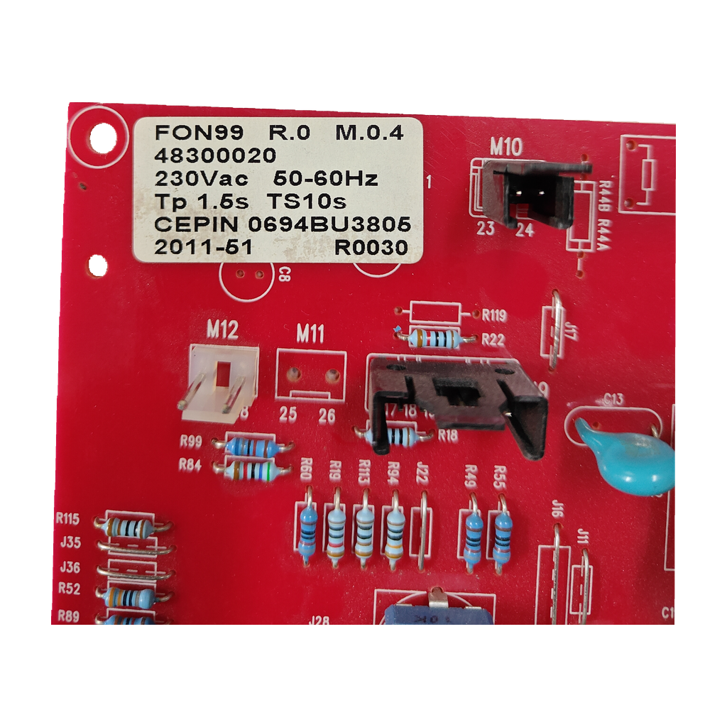 Placa electrónica Gruppo Giordano FON99 R.0 M.0.4 · 48300020 para Fondital Panarea Compact: vista 3