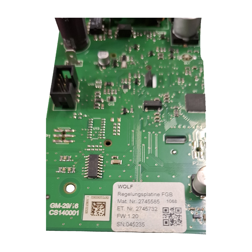Placa de regulación Wolf FGB · ET. Nr. 2745732 · CS140001 · para FGB-K-28 y FGB-K-35: Vista de componente