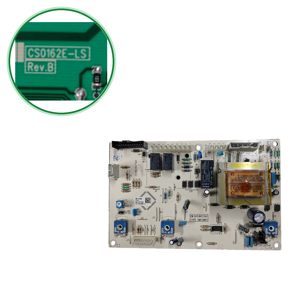 Placa electrónica Honeywell CS0162E-LS Rev.B