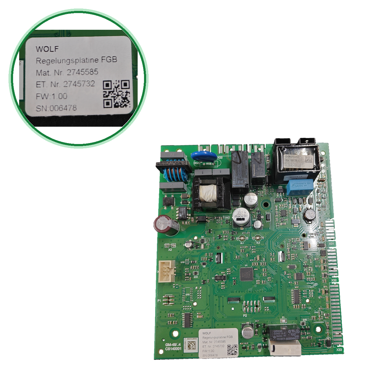 Placa electrónica Wolf Regelungsplatine FGB