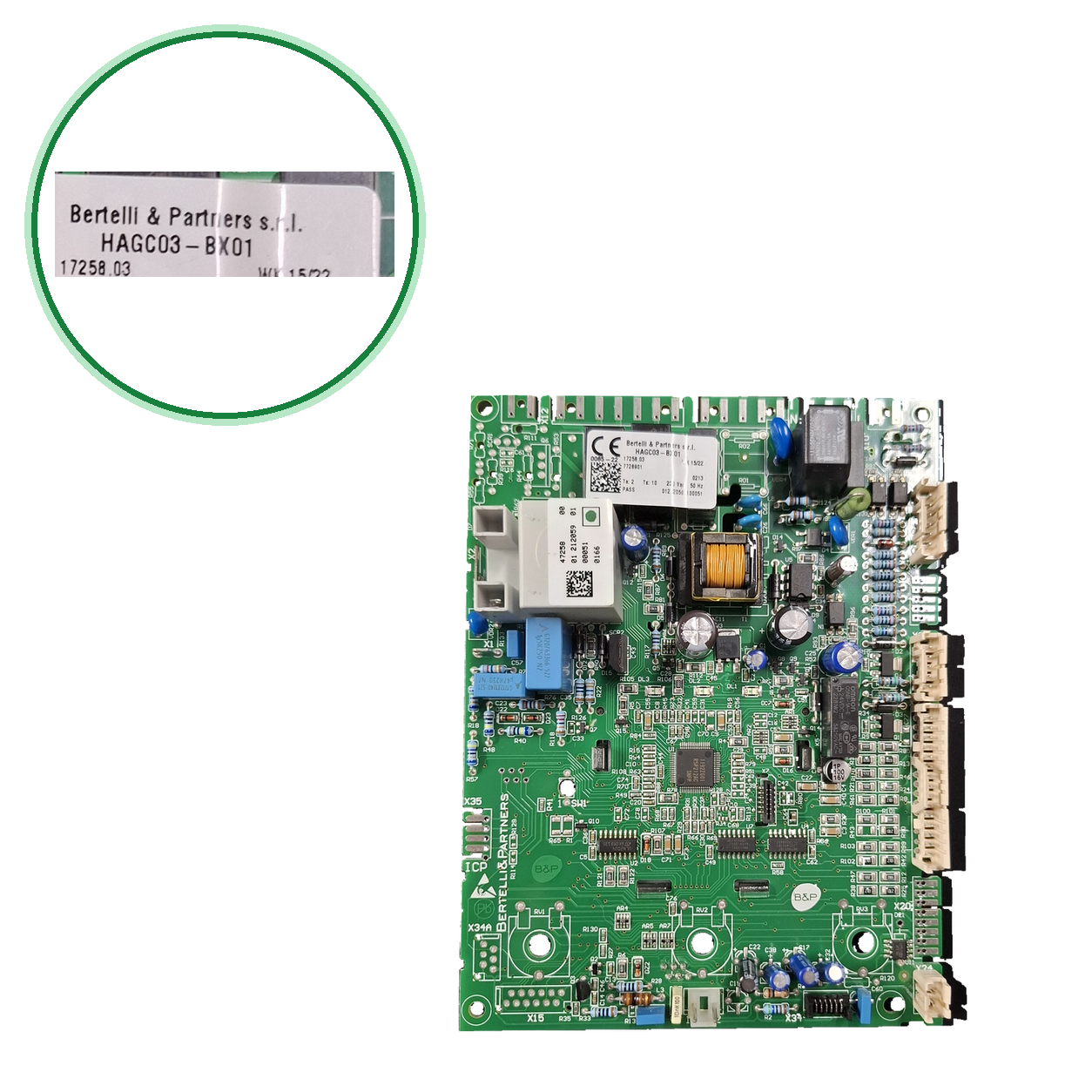 Placa electrónica Bertelli & Partners s.r.l. HAGC03-BX01