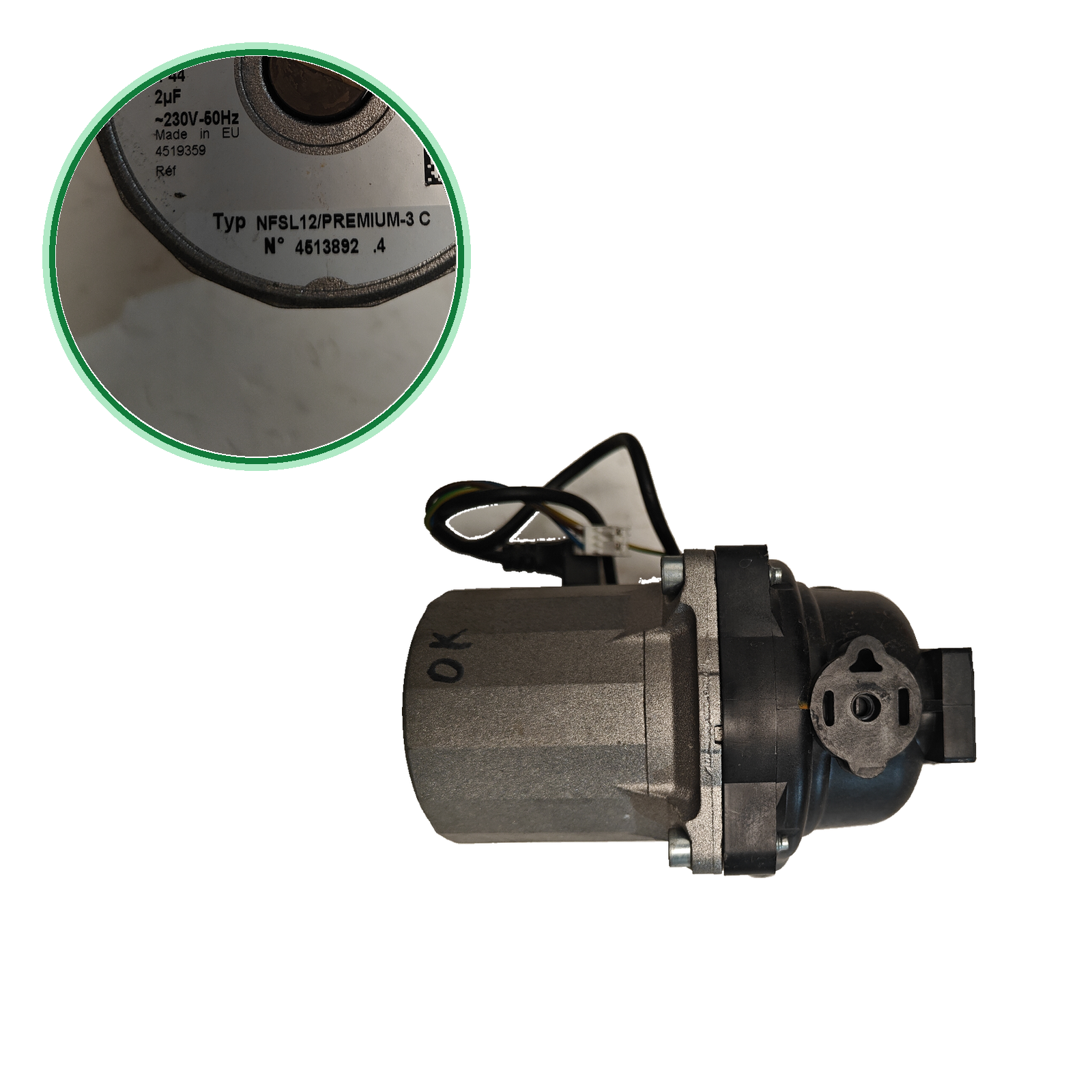 Bomba circuladora Wilo NFSL12/PREMIUM-3 C · 4519359