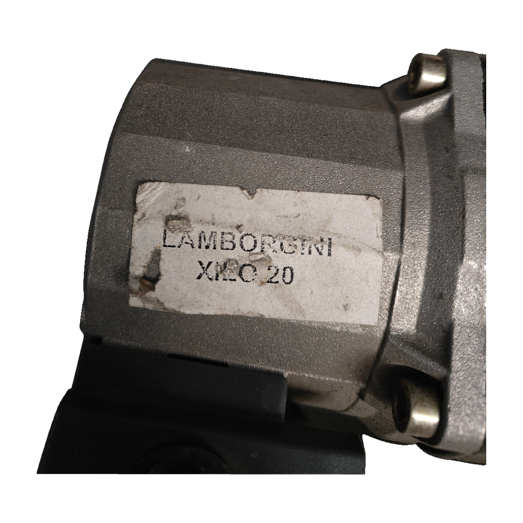 Bomba circuladora Wilo LAHUL 15/6-3 C · 4509613 para Lamborghini XILO 20: Primer plano de la etiqueta Lamborghini adherida a la carcasa de la bomba